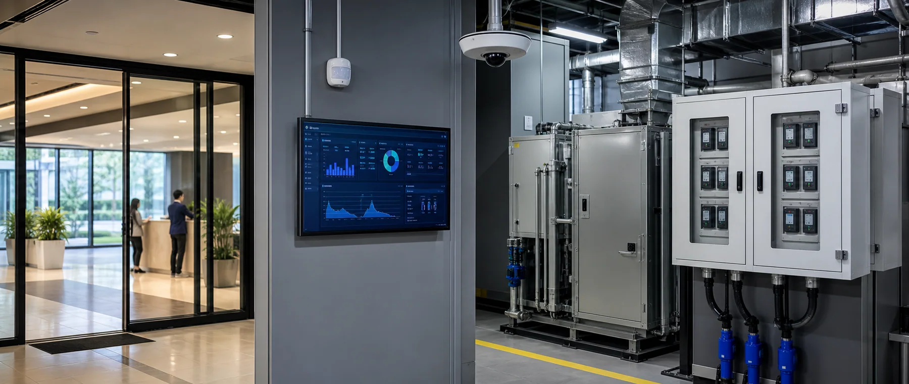 Facility monitoring, automation, visitor analytics and operational platforms for multi-site properties.
