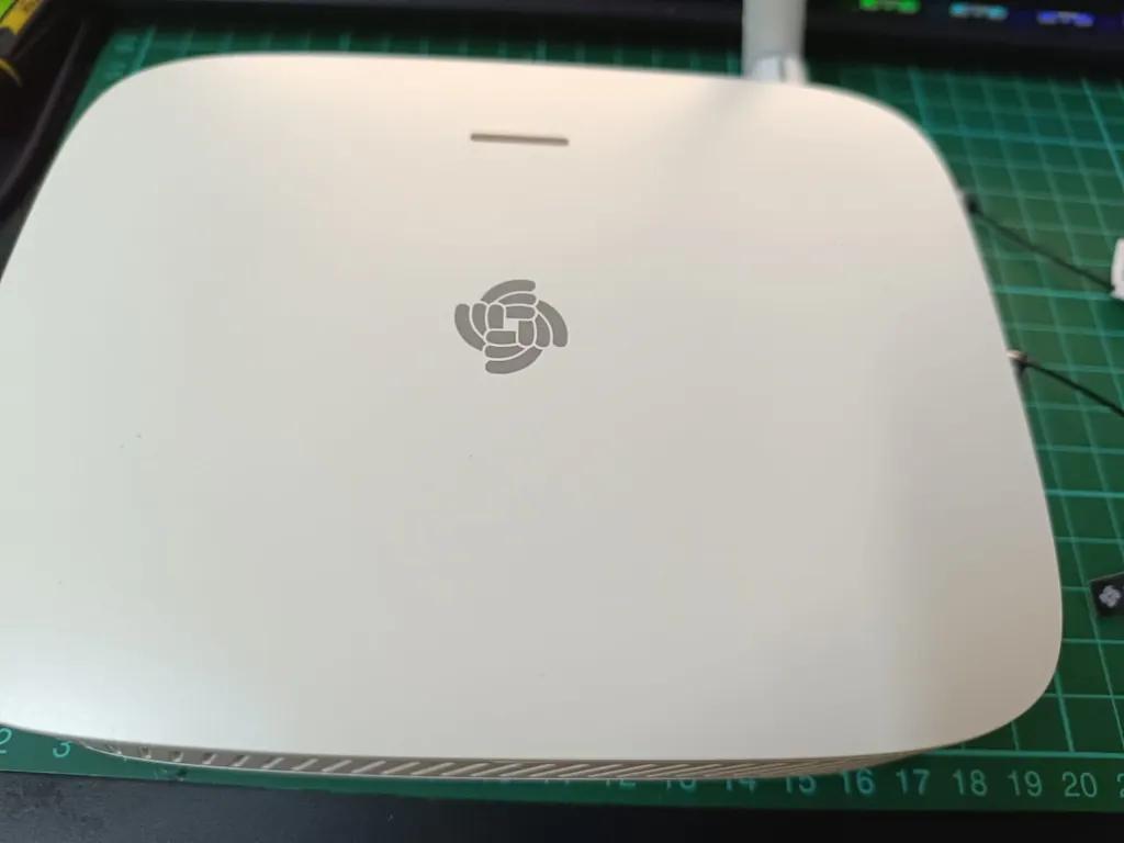 RAKwireless LoRaWAN gateway on a workbench