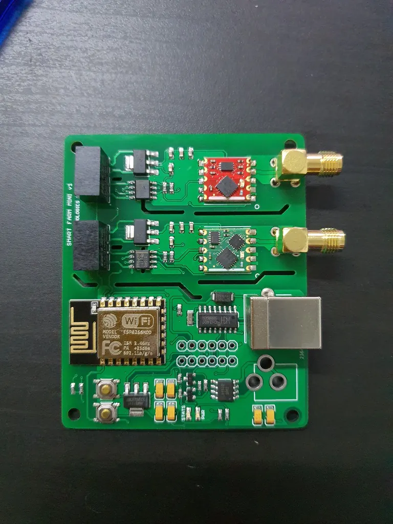 Wi-Fi controller board with OEM pH and EC sensor circuits